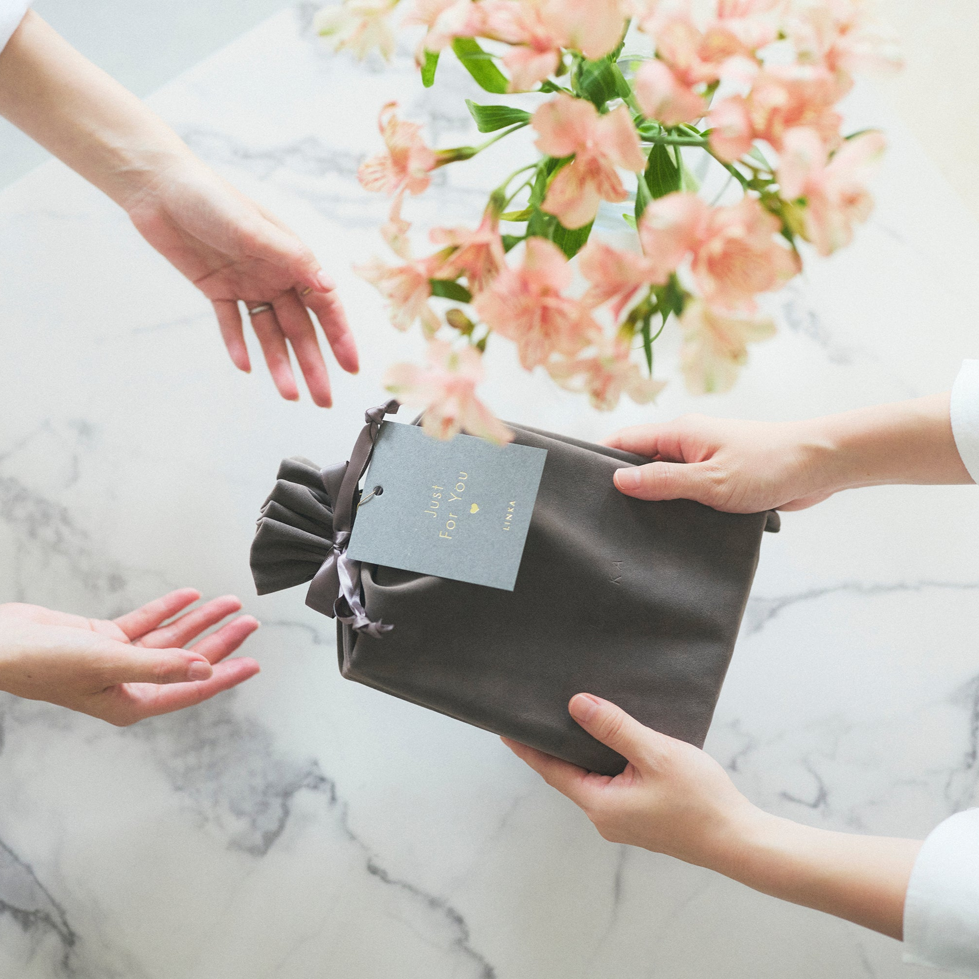 【単品】LINKA ギフト用ポーチ S/M/L