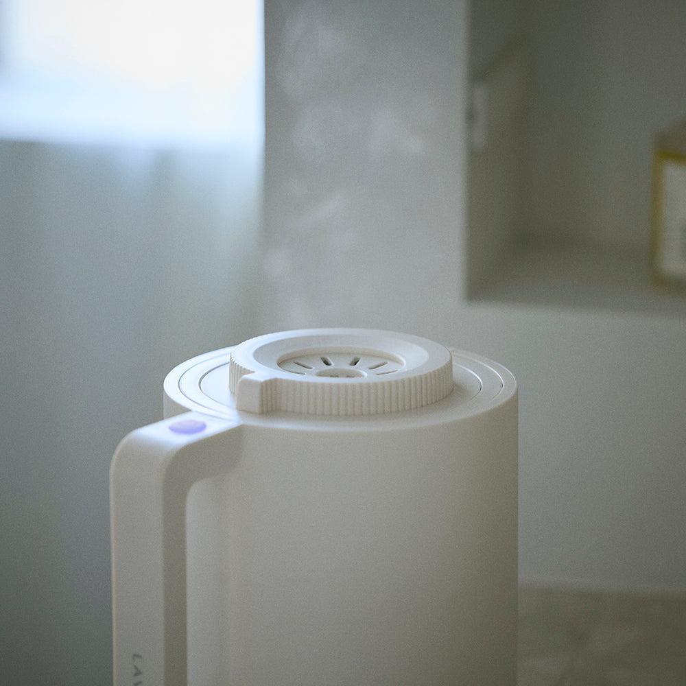 LAVINO 置き型加湿器 ホワイト LAViNO ラビーノ ホットモイスト （スチーム式卓上加湿器）
