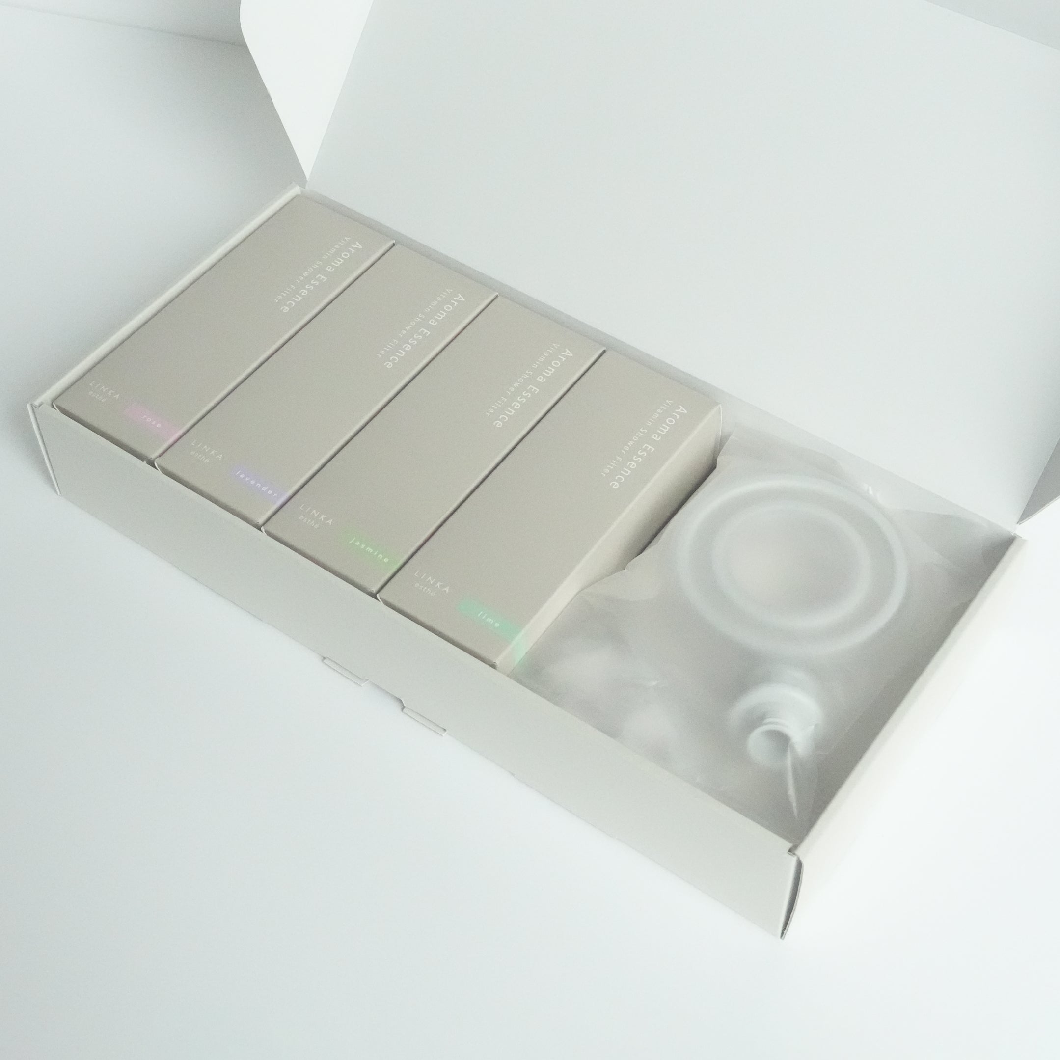 LINKA esthé アロマエッセンス ビタミンシャワーフィルター 4個 ギフトボックス