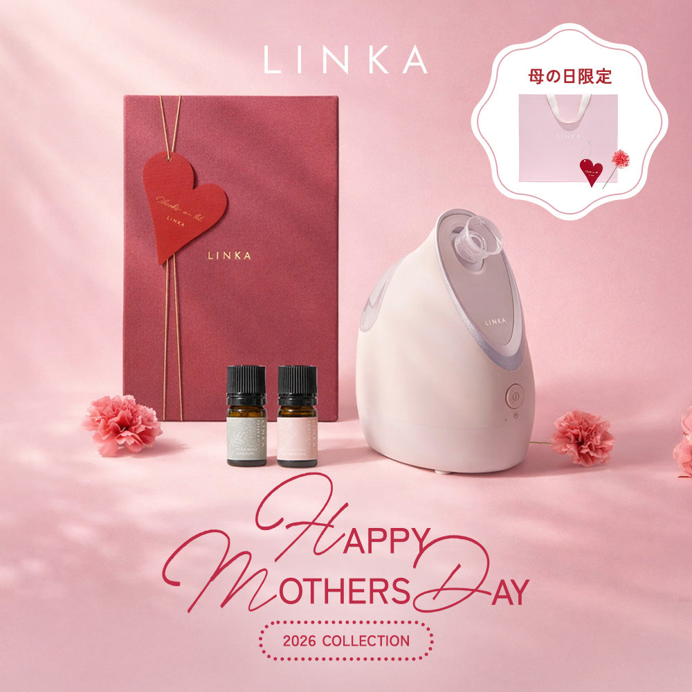 【母の日専用ラッピング】LINKA イオンフェイススチーマー ギフトボックス